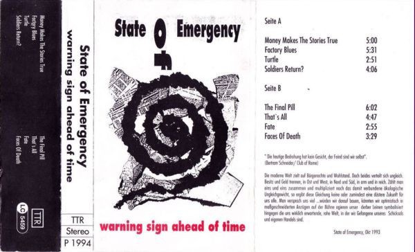 State Of Emergency - Warning Sign Ahead Of Time