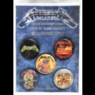 Metallica - The Singles Button Badge Set