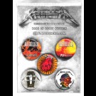 Metallica - Albums 1996-2016 Button Badge  Set